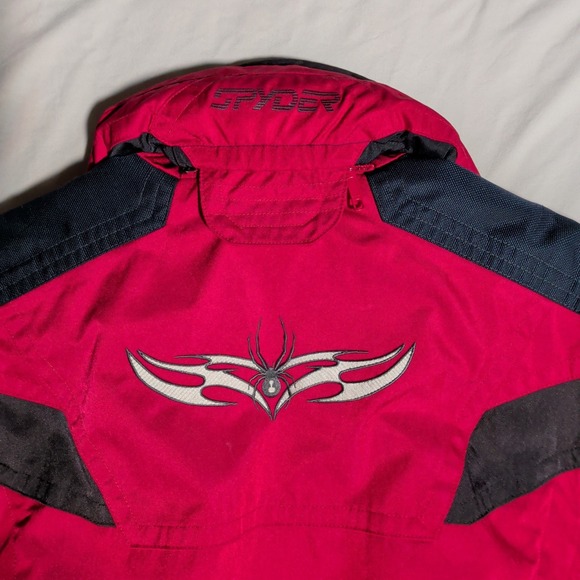 Vintage Spyder Jacket Mens Size L Red Ski Winter Pockets Outdoor Pockets Winter - Picture 6 of 16